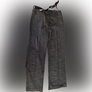 ⚫️Women’s BWear Dark Gray Dress Pants w/ Belt | NWT Straight Leg Size 11